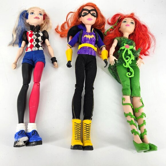 DC Comic Hero Girl Action Figure Doll 12" Harley Quinn Batgirl Poison Ivy Lot 3 - Picture 1 of 10